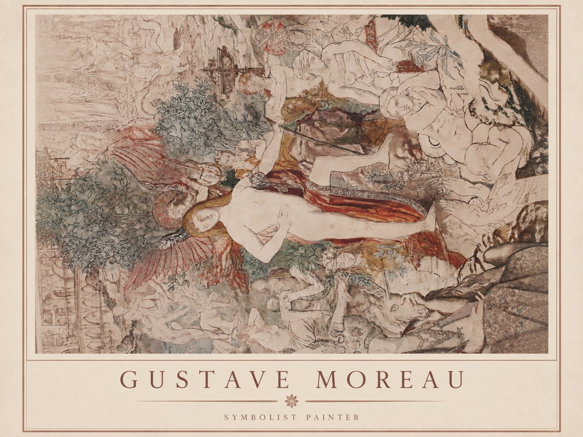 Gustave Moreau Adam and Eve No2 - Póster