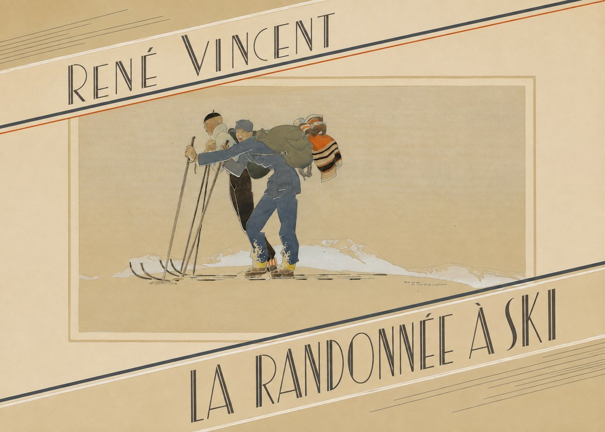 René Vincent La Randonnée À Ski No5 - Póster