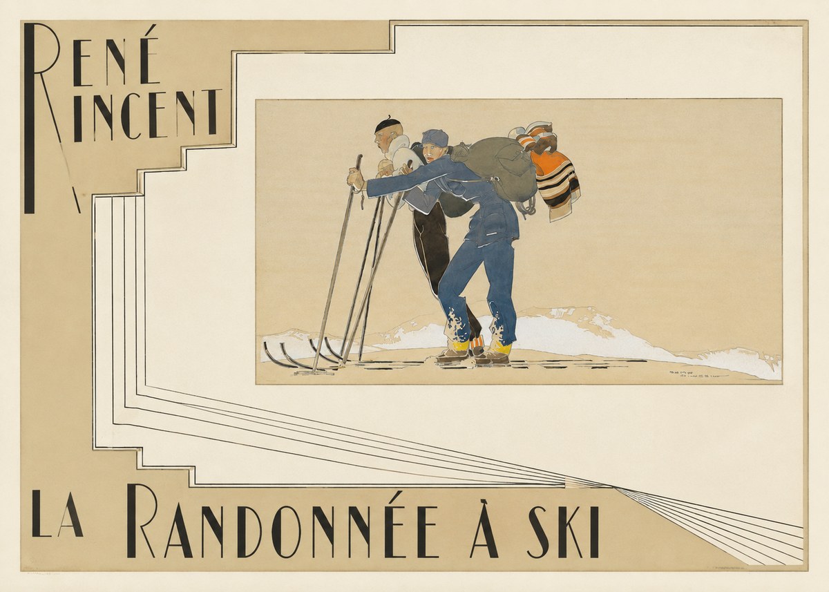 René Vincent La Randonnée À Ski No6 - Póster