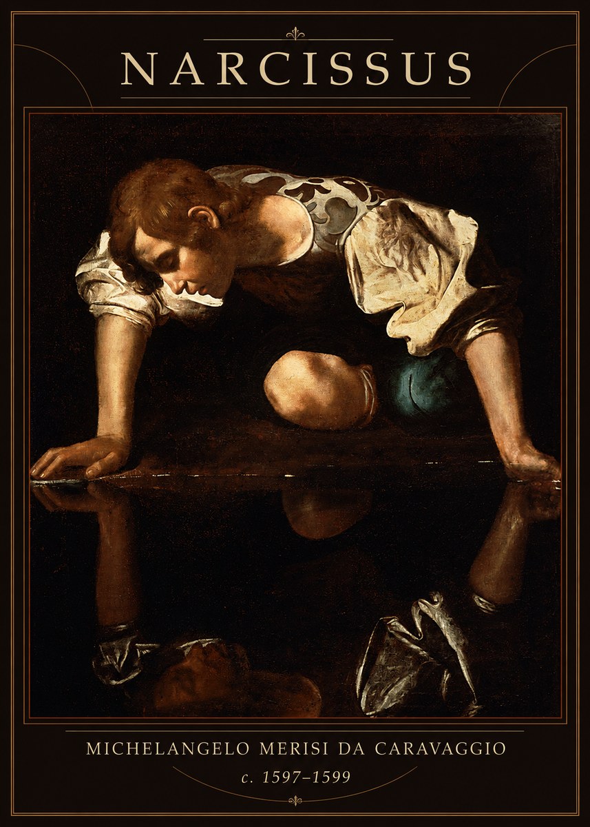 Michelangelo Merisi da Caravaggio Narcissus I No1 - Póster