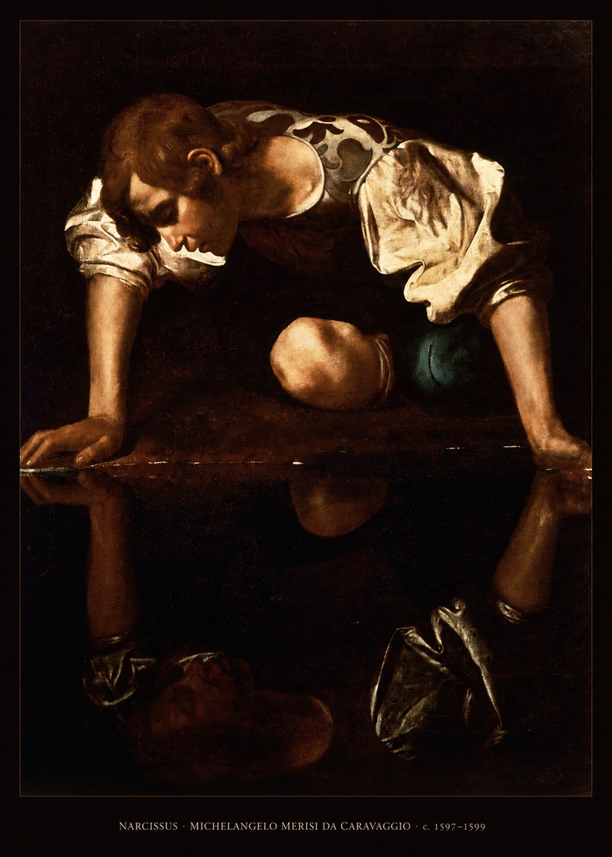 Michelangelo Merisi da Caravaggio Narcissus I No6 - Póster