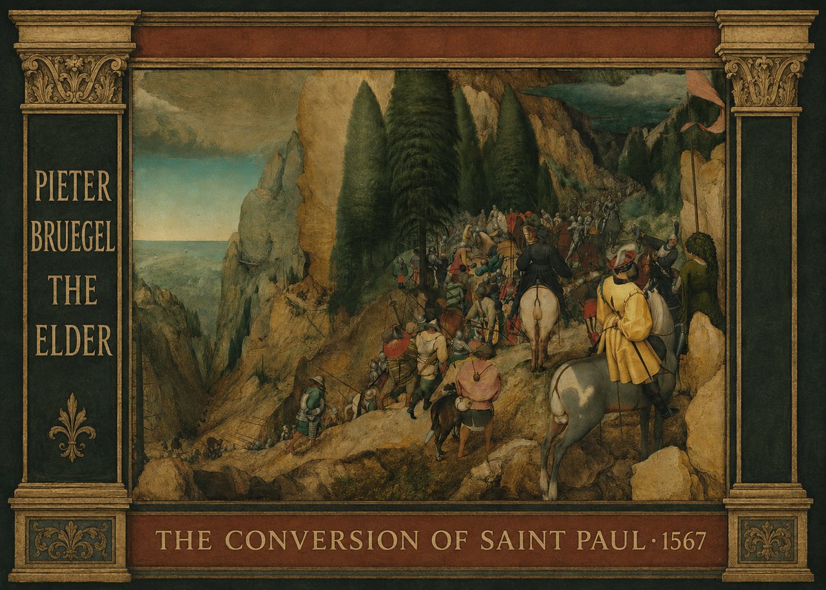 Pieter Bruegel The Conversion of Saint Paul I No4 - Póster