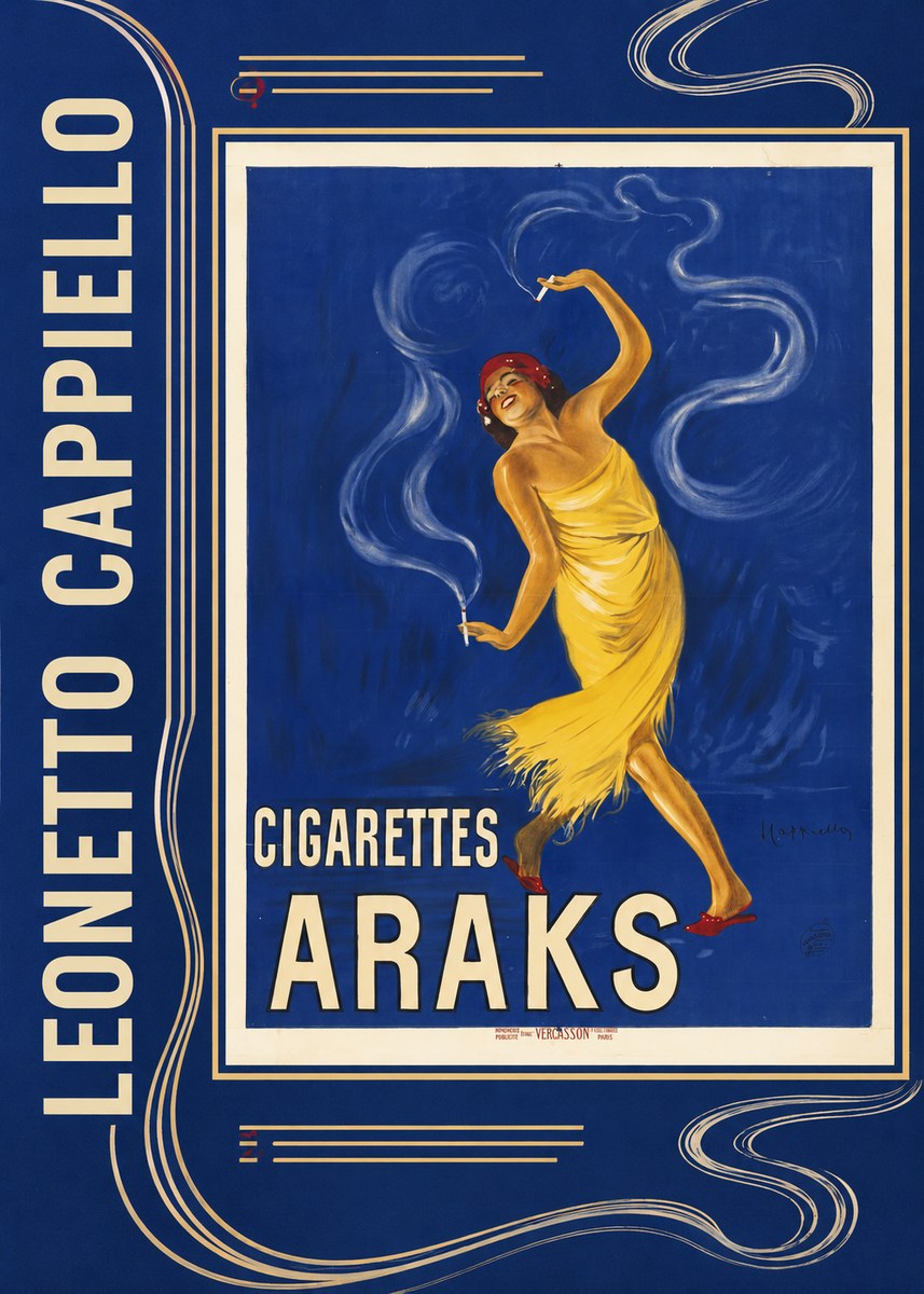 Leonetto Cappiello Cigarettes Araks No2 - Póster