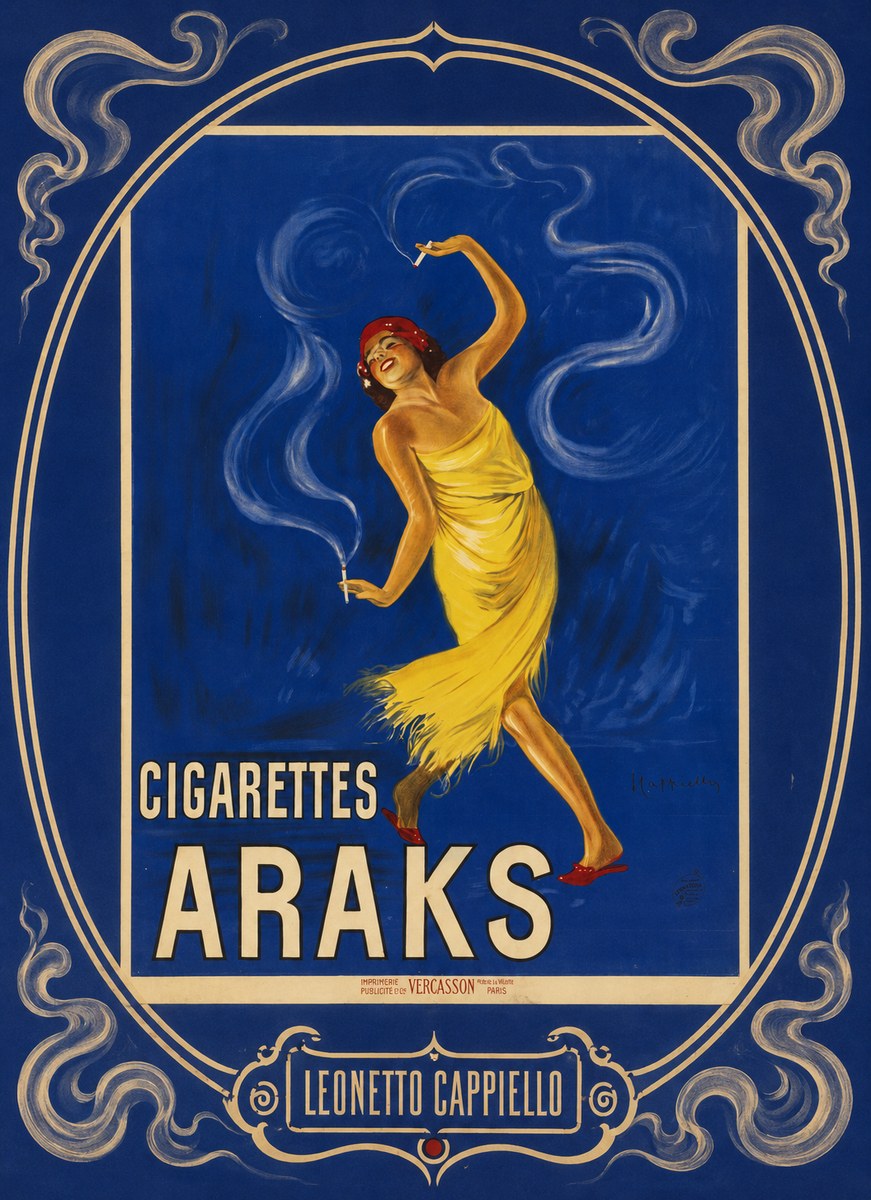 Leonetto Cappiello Cigarettes Araks No4 - Póster