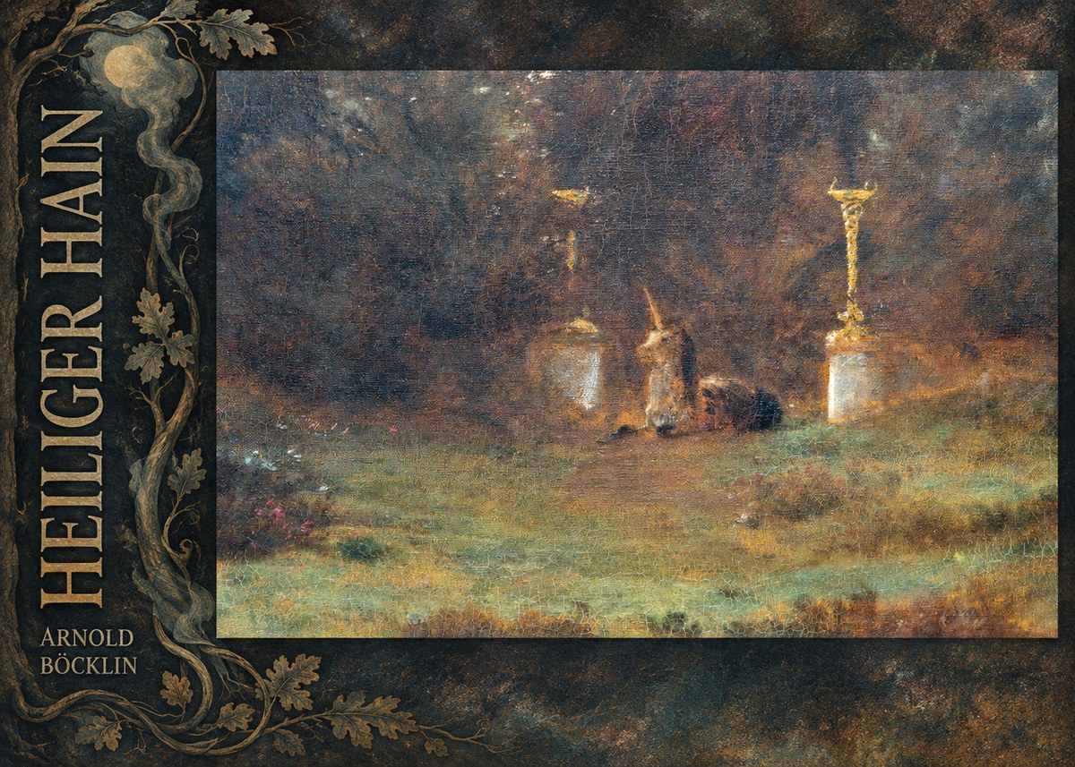 Arnold Böcklin Heiliger Hain No6 - Póster