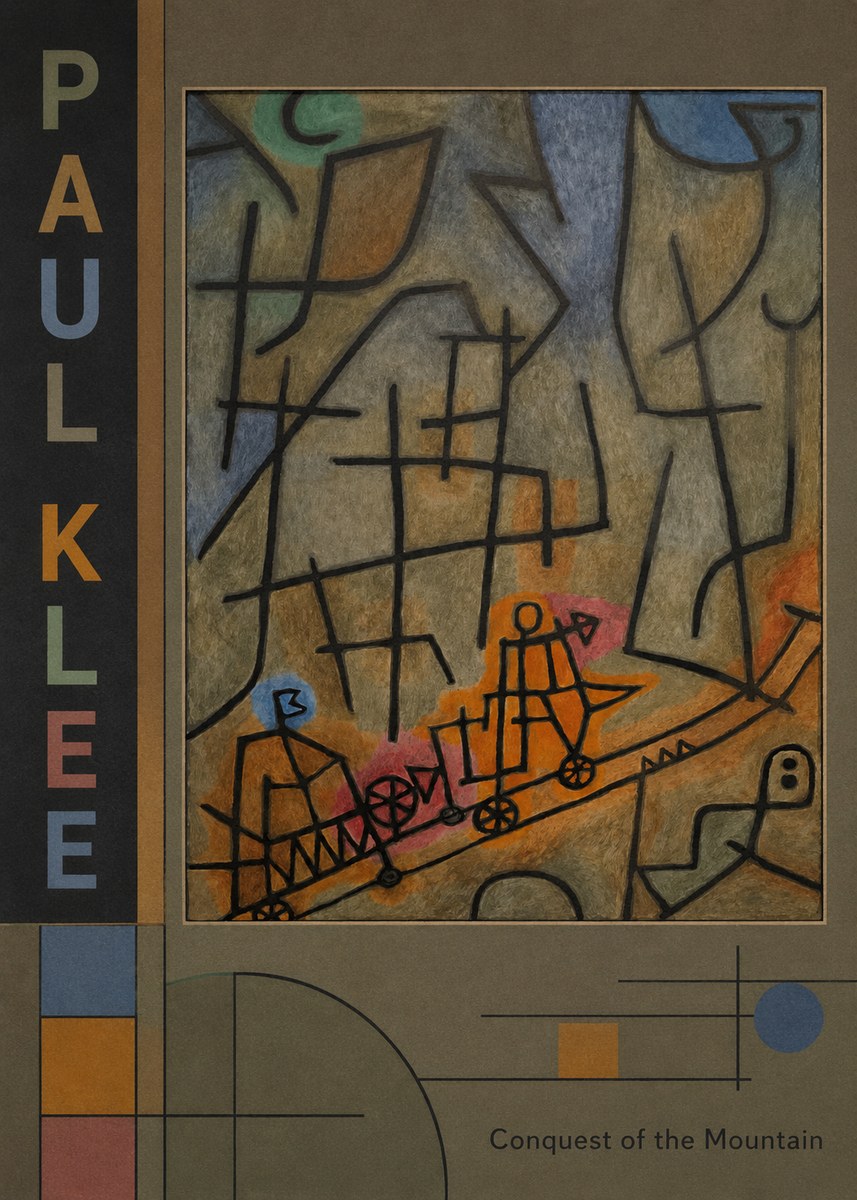 Paul Klee Conquest of the Mountain I No2 - Póster