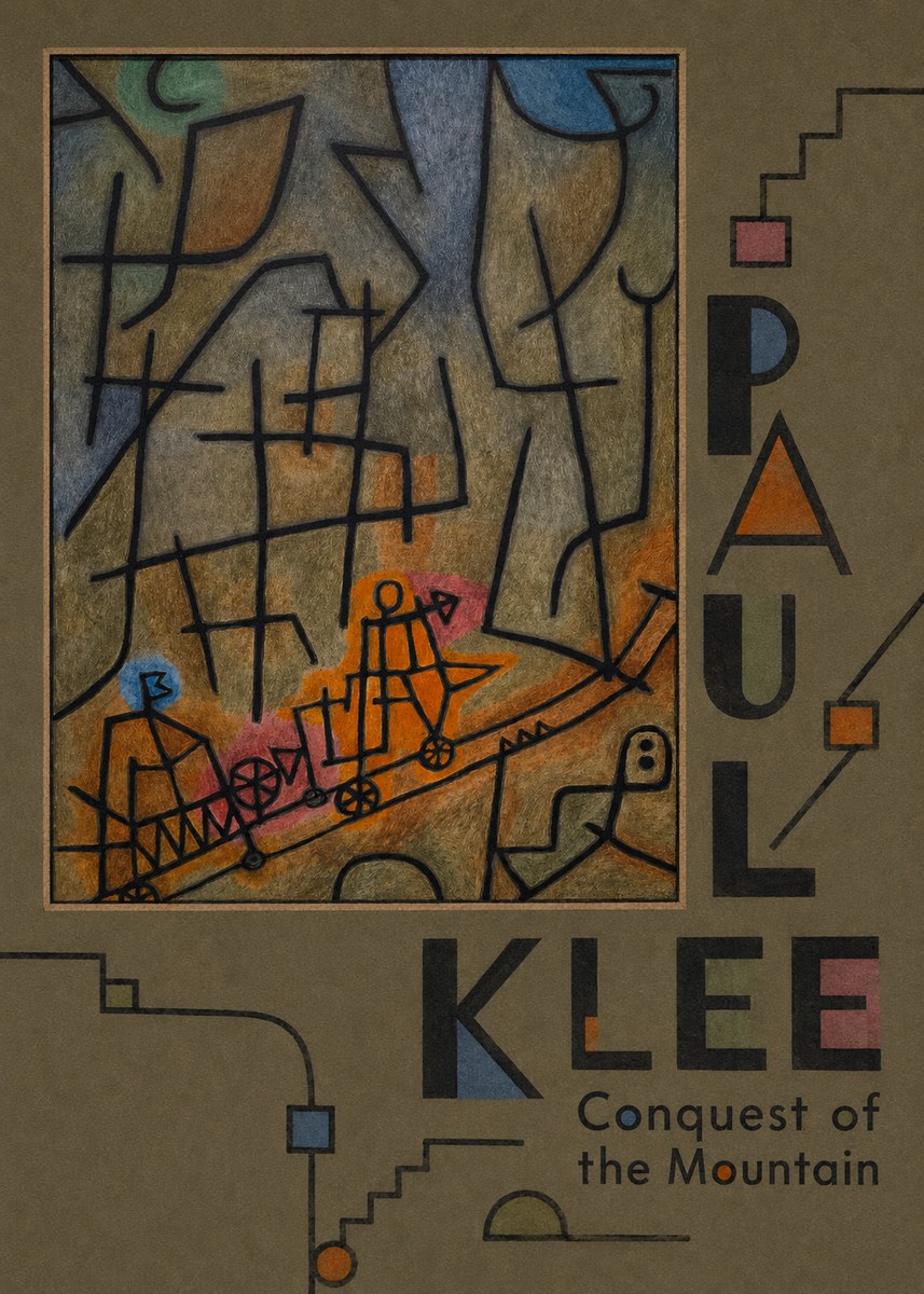 Paul Klee Conquest of the Mountain I No4 - Póster