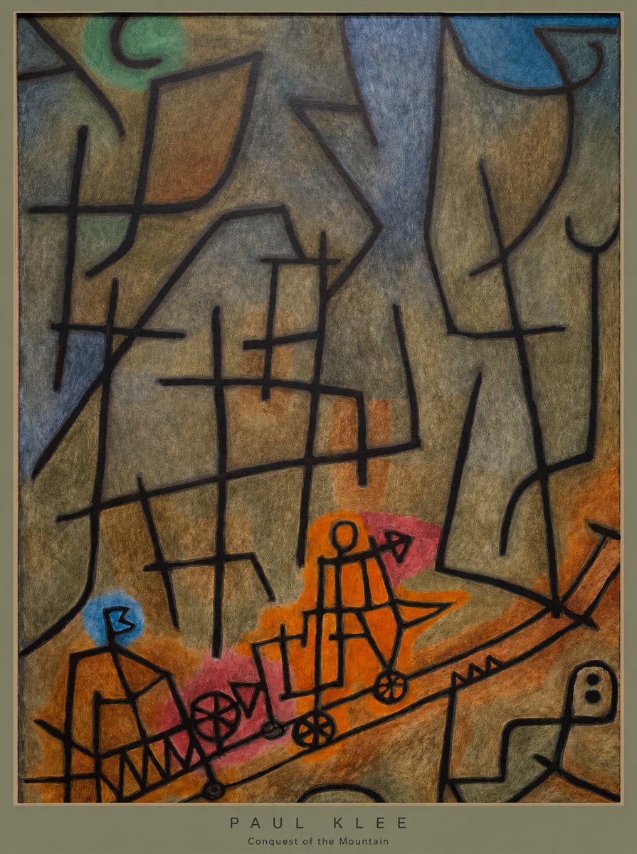 Paul Klee Conquest of the Mountain I No6 - Póster
