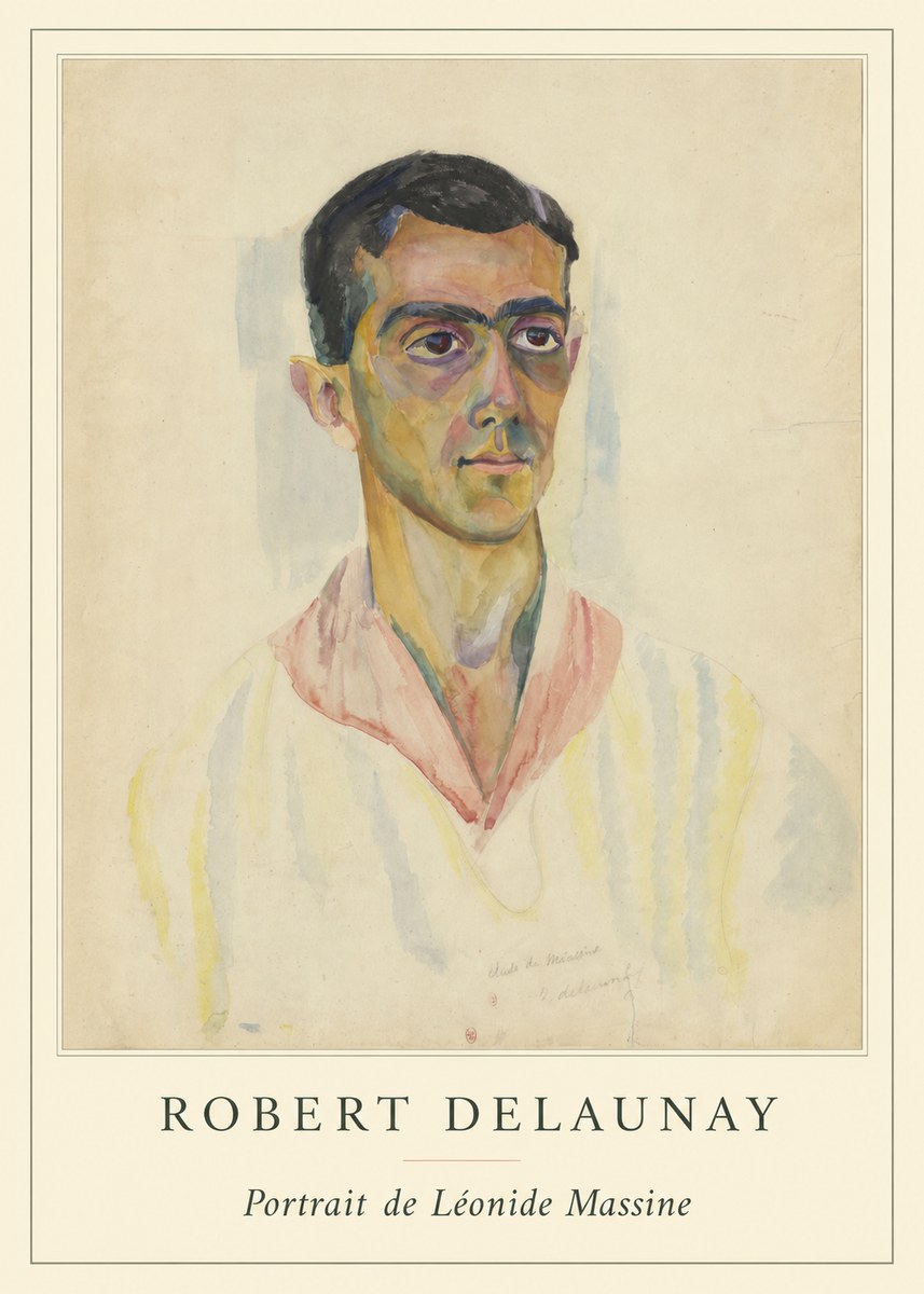 Robert Delaunay Portrait De Léonide Massine No4 - Póster