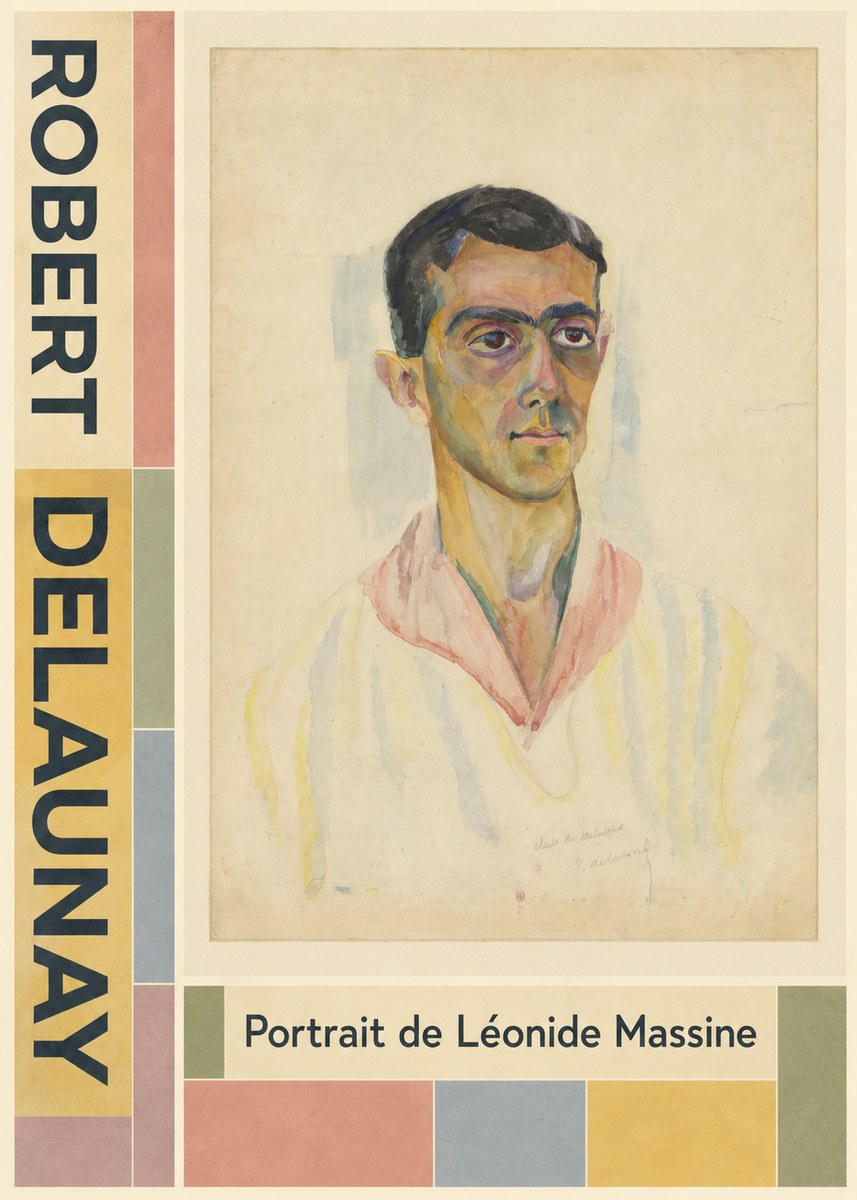 Robert Delaunay Portrait De Léonide Massine No5 - Póster