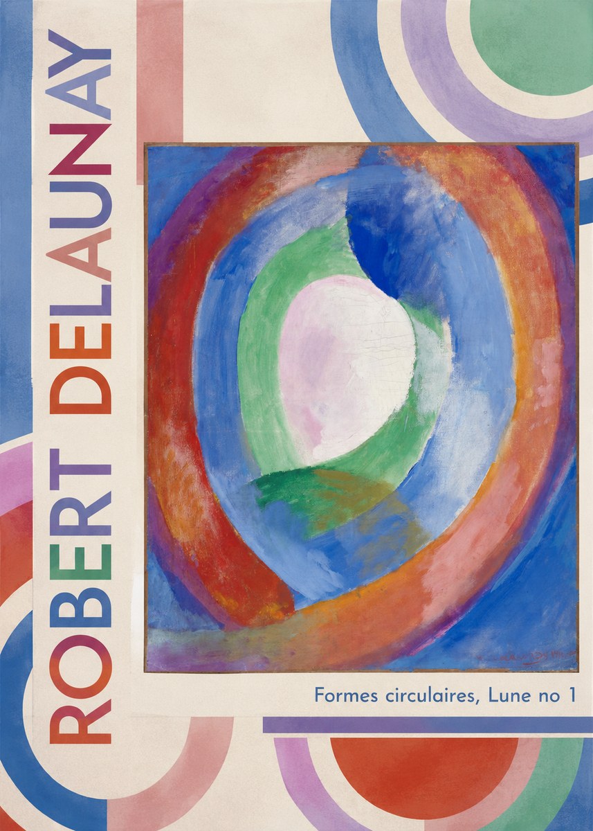 Robert Delaunay Formes Circulaires, Lune No 1 No2 - Póster