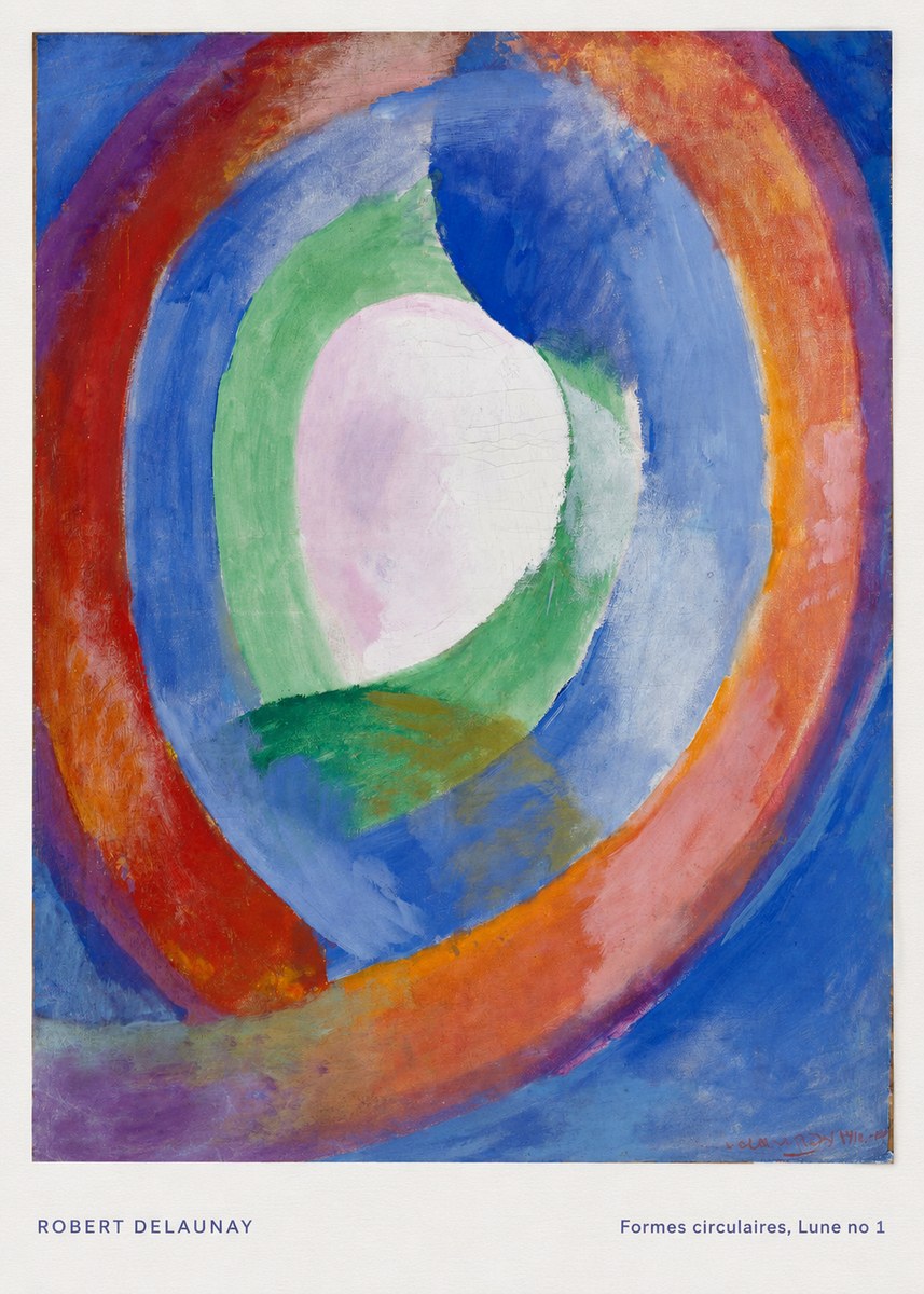 Robert Delaunay Formes Circulaires, Lune No 1 No5 - Póster