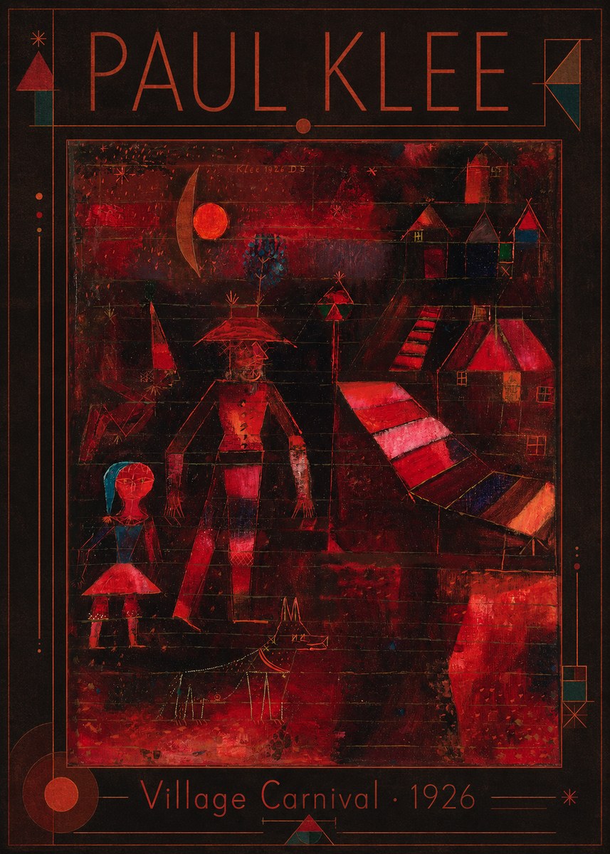 Paul Klee Village Carnival No1 - Póster