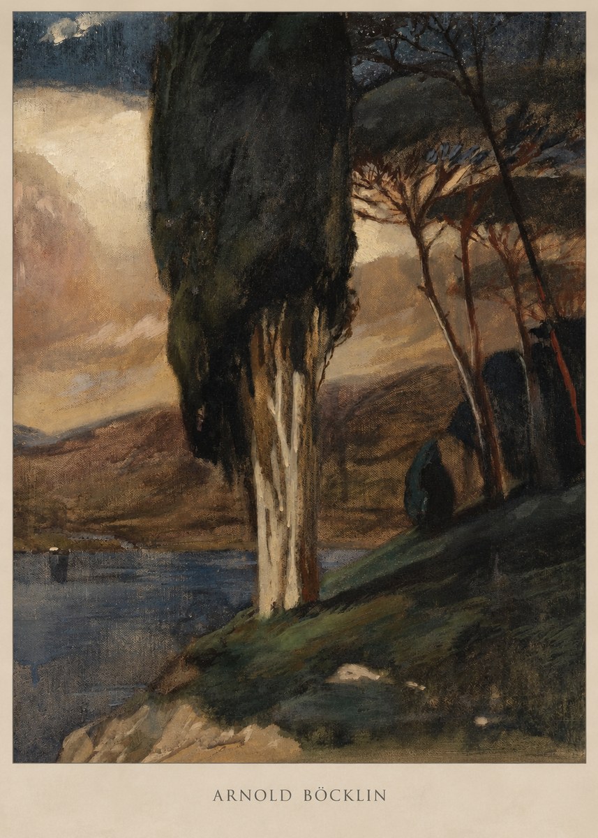 Arnold Böcklin Villa by the Sea II No2 - Póster