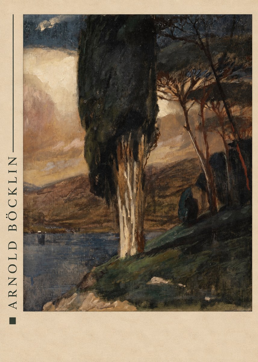 Arnold Böcklin Villa by the Sea II No4 - Póster