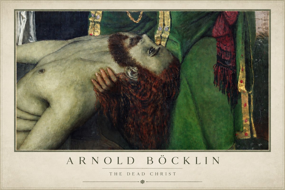 Arnold Böcklin The Dead Christ No4 - Póster