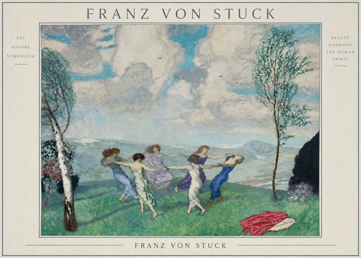 Franz von Stuck Spring Dance No3 - Póster