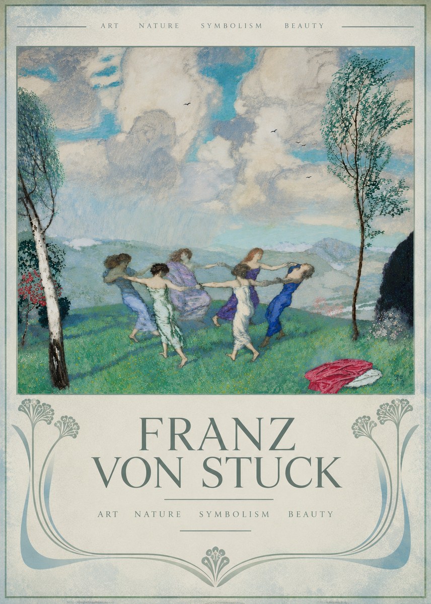 Franz von Stuck Spring Dance No6 - Póster