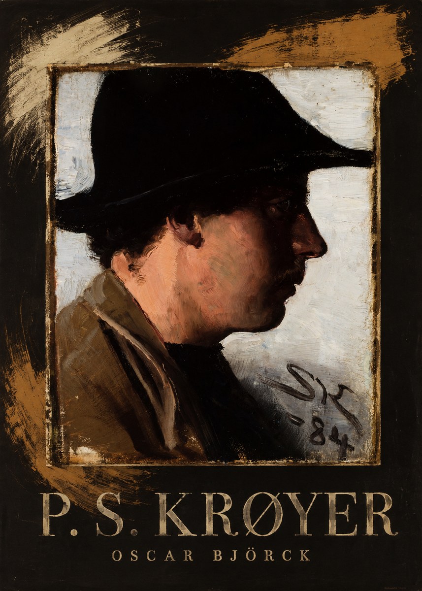 P.S. Krøyer Portrait of Oscar Björck No3 - Póster