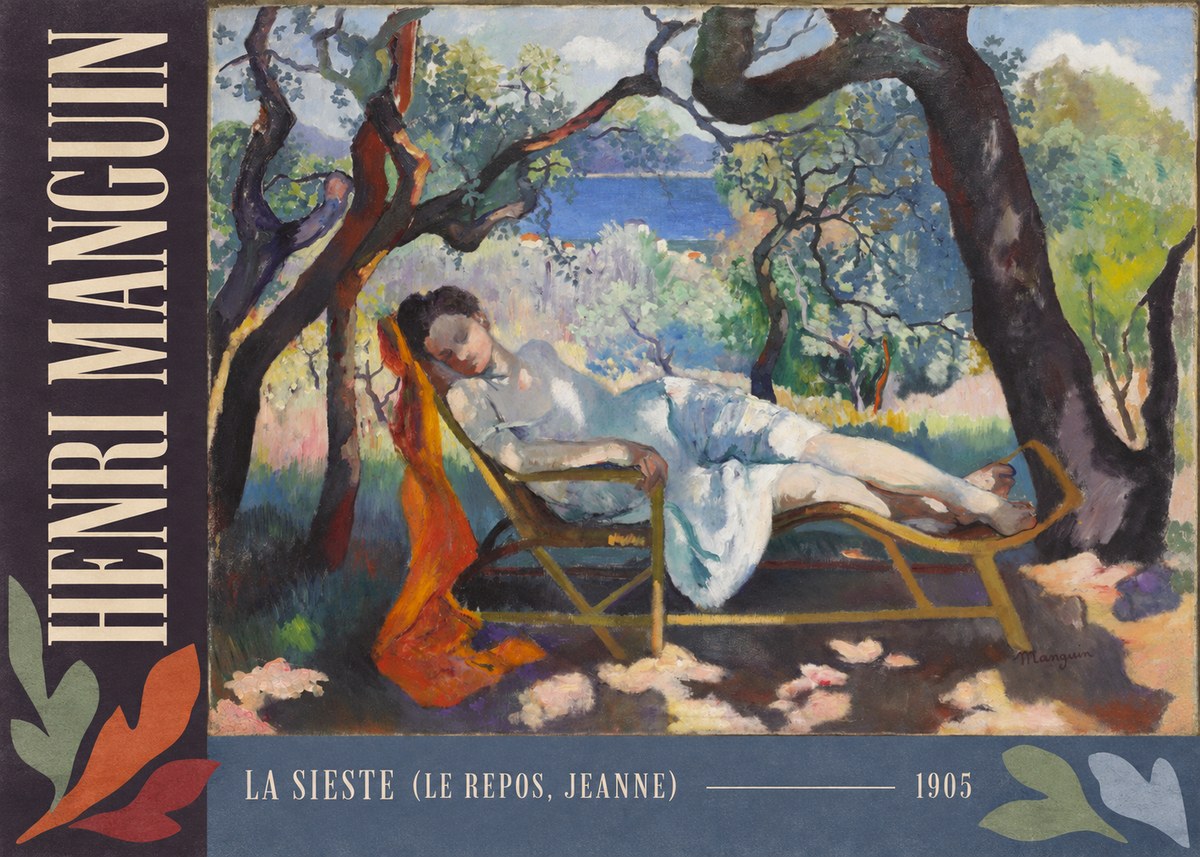 Henri Manguin La Sieste (Le Repos, Jeanne) No2 - Póster