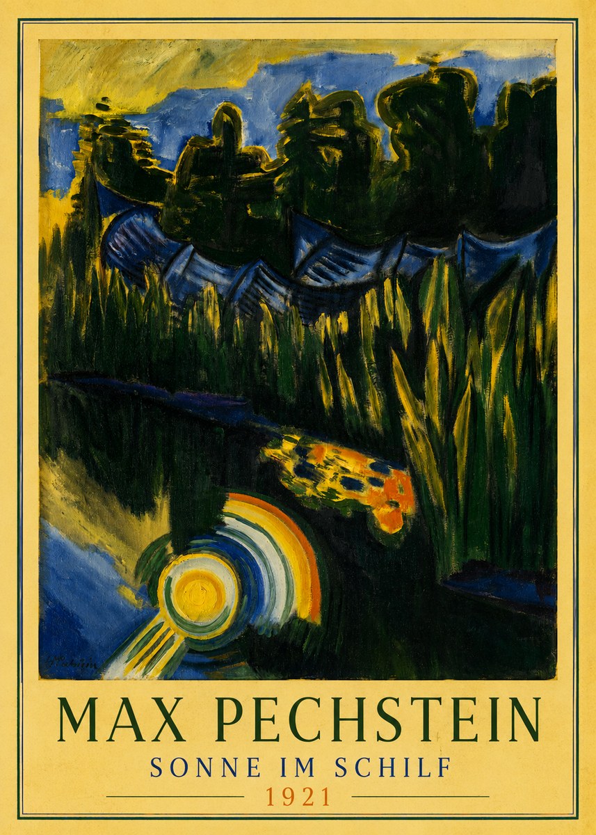 Max Pechstein Sonne Im Schilf No3 - Póster