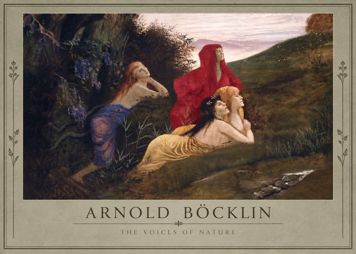 Arnold Böcklin The Voices of Nature No4 - Póster