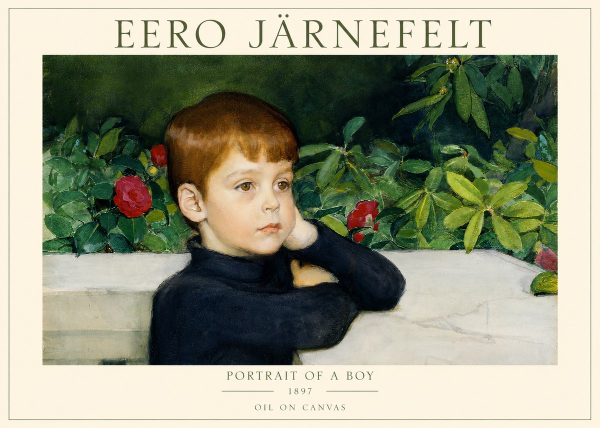 Eero Järnefelt Portrait of a Boy No1 - Póster