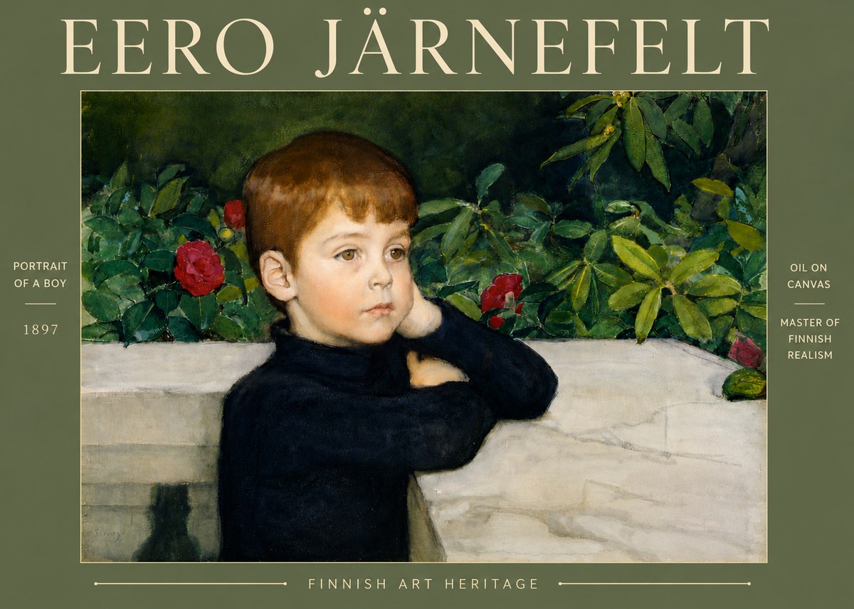 Eero Järnefelt Portrait of a Boy No4 - Póster