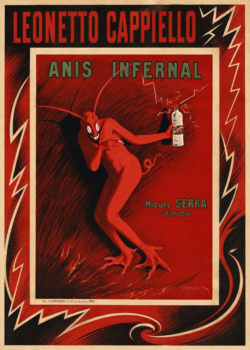 Leonetto Cappiello Anis Infernal II No3 - Póster