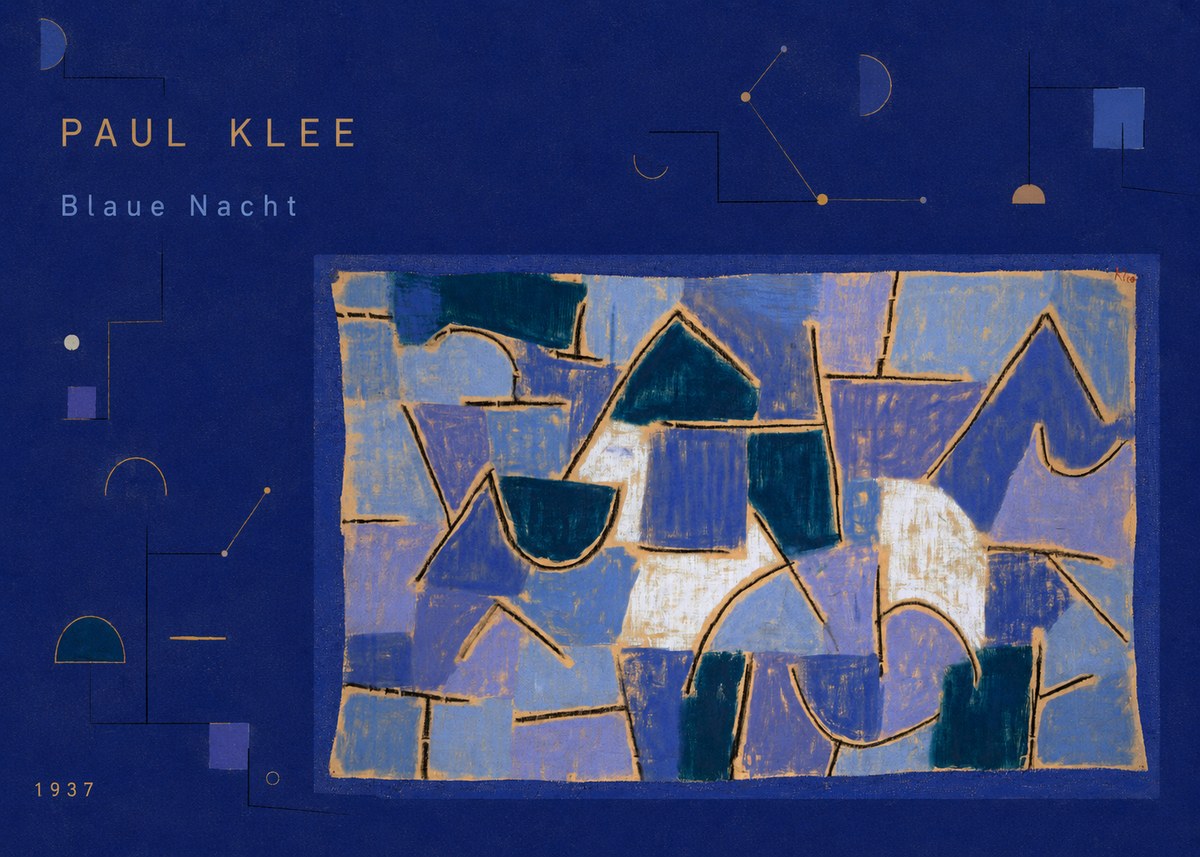 Paul Klee Blaue Nacht No3 - Póster