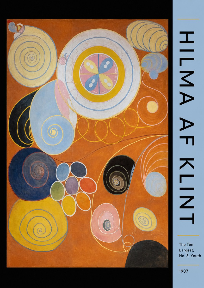 Hilma af Klint The Ten Largest, No. 3, Youth No4 - Póster
