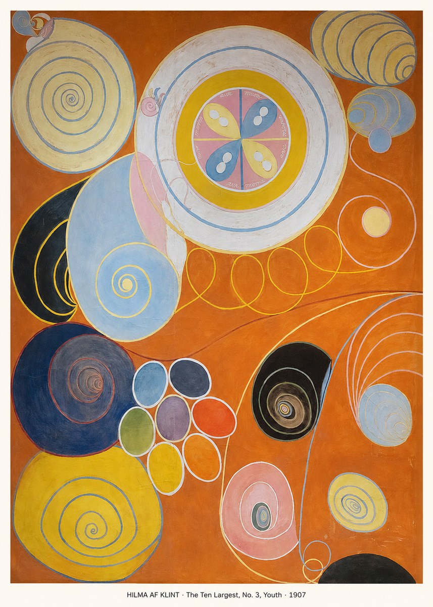 Hilma af Klint The Ten Largest, No. 3, Youth No5 - Póster