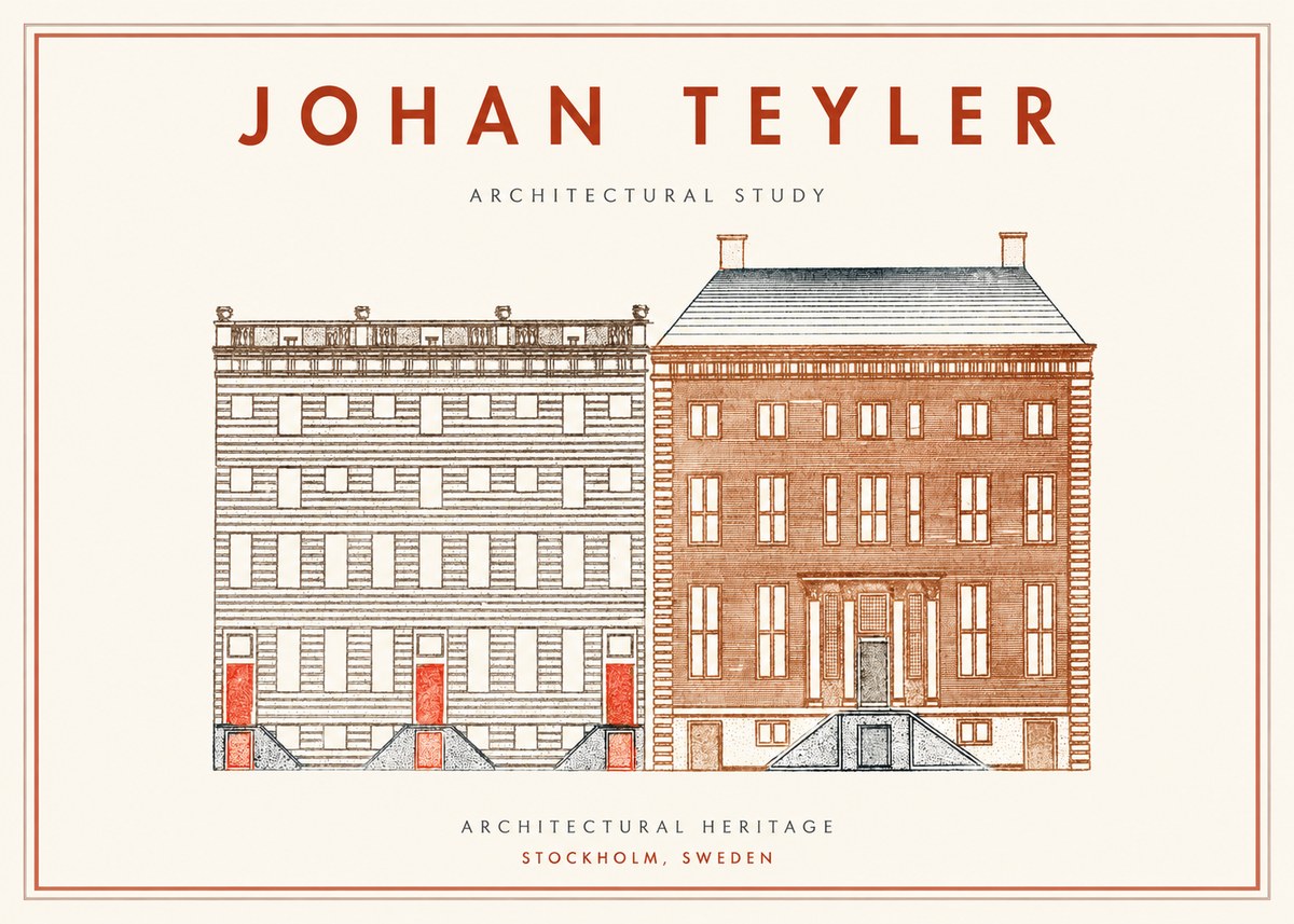 Johan Teyler Two Houses No2 - Póster