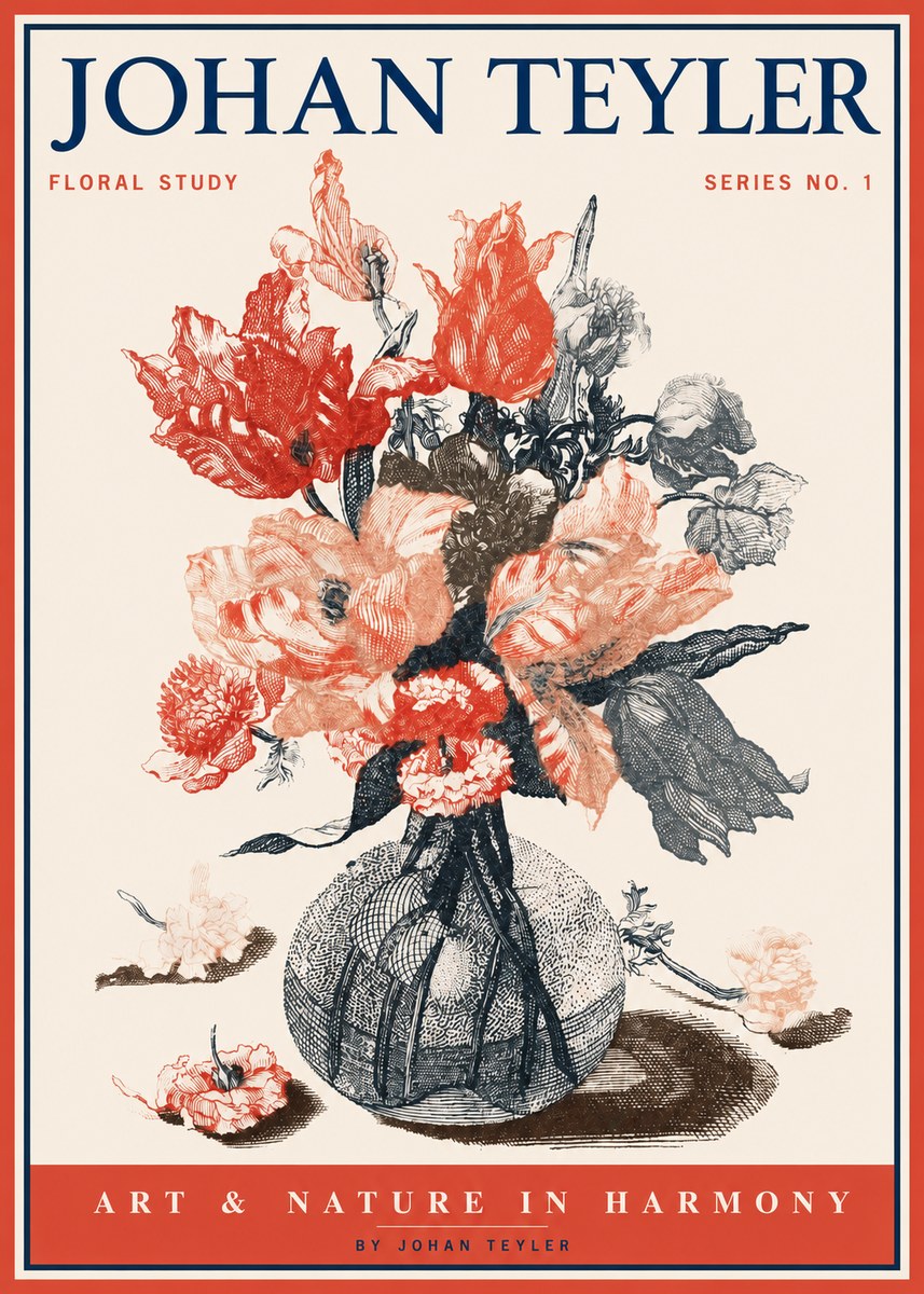 Johan Teyler Botanical Study No. 1 No2 - Póster
