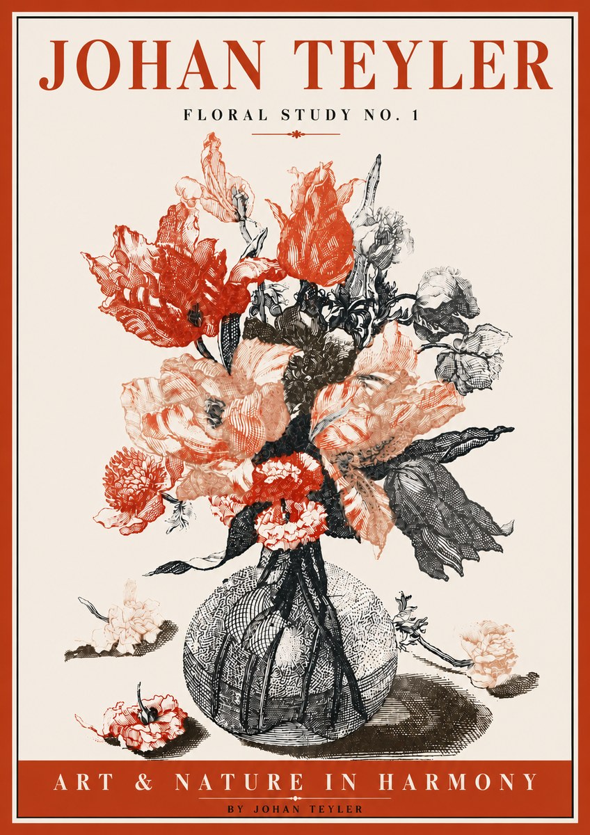 Johan Teyler Botanical Study No. 1 No6 - Póster
