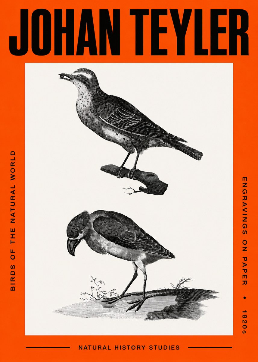 Johan Teyler Birds of the Natural World No2 - Póster