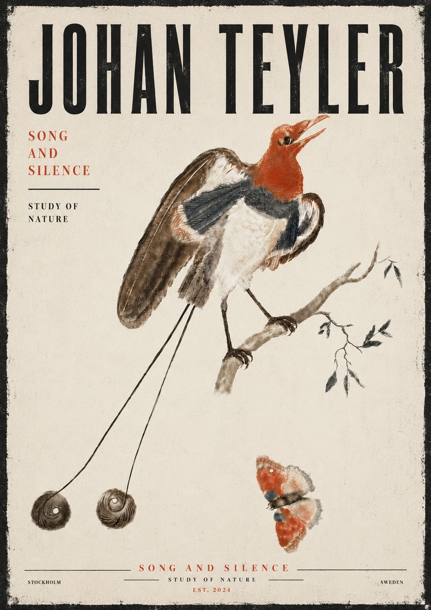Johan Teyler Song and Silence - Study of Nature No6 - Póster
