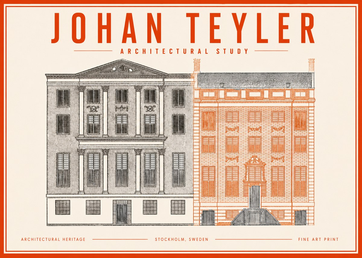Johan Teyler Architectural Study III No3 - Póster