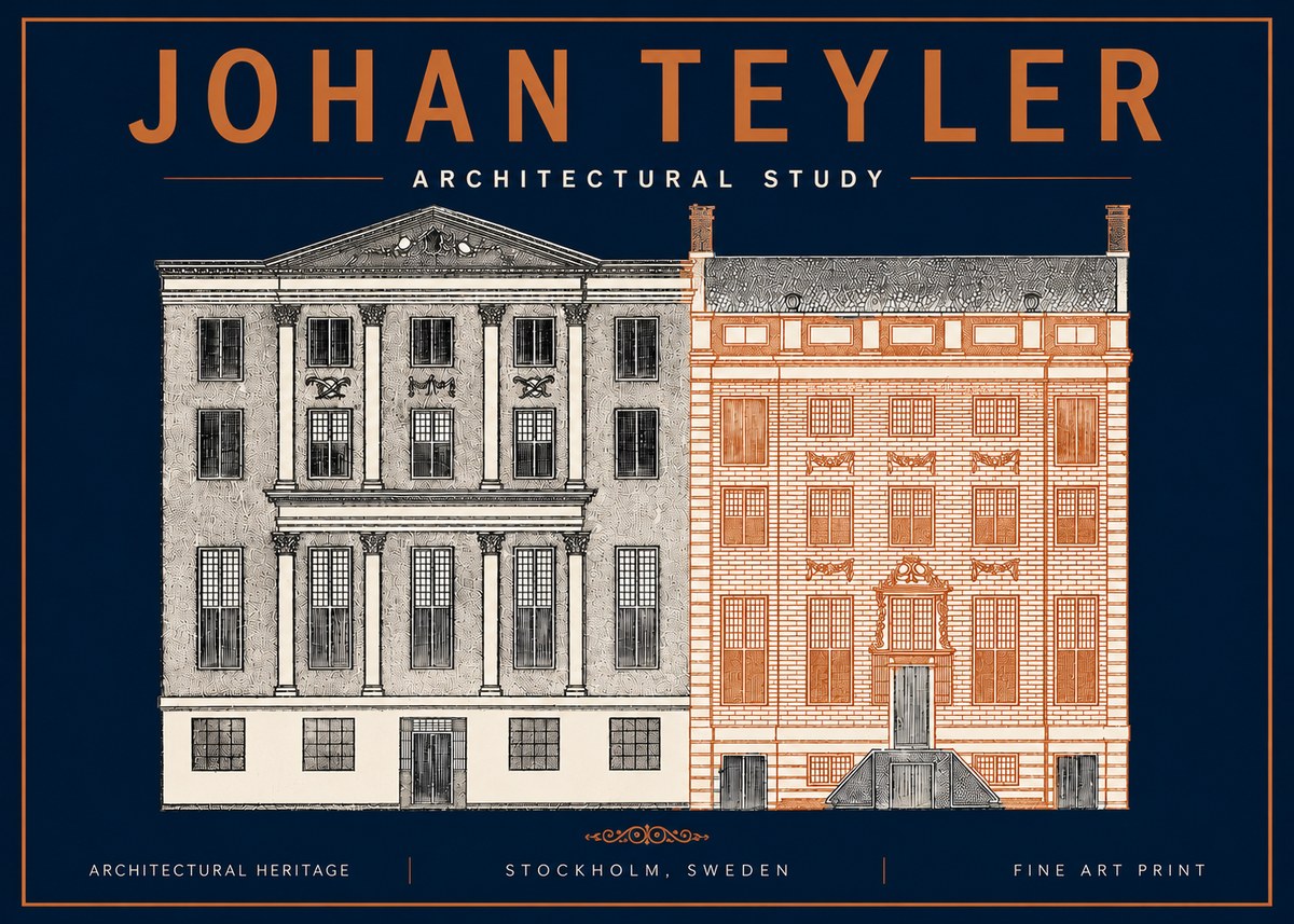 Johan Teyler Architectural Study III No4 - Póster