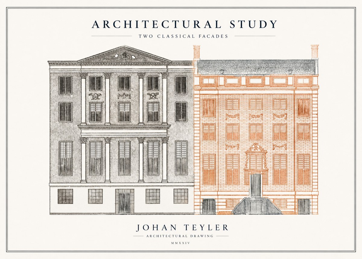 Johan Teyler Architectural Study III No5 - Póster