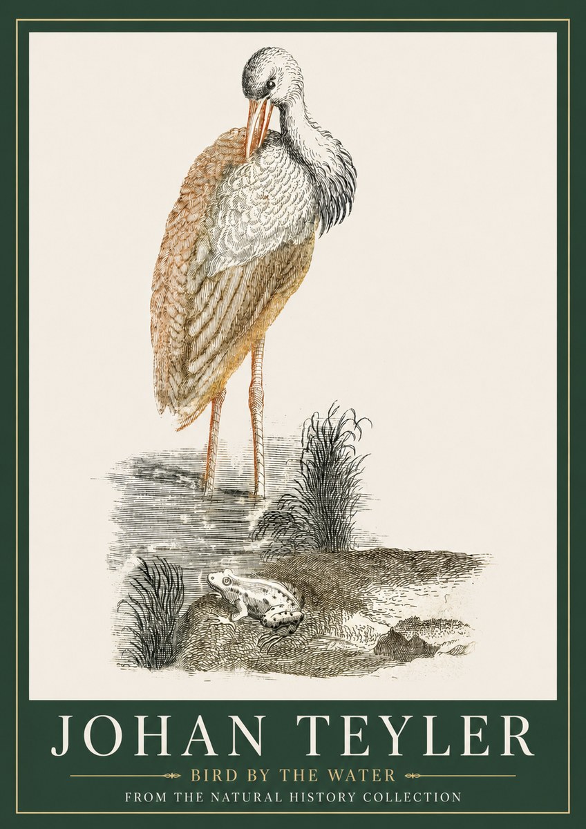 Johan Teyler Bird by the Water No3 - Póster