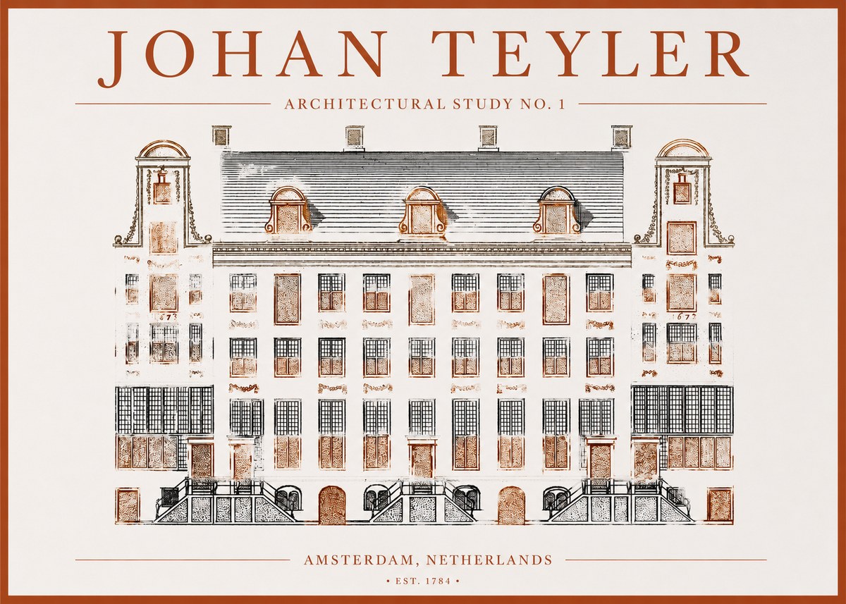 Johan Teyler Architectural Study No. 1 I No1 - Póster