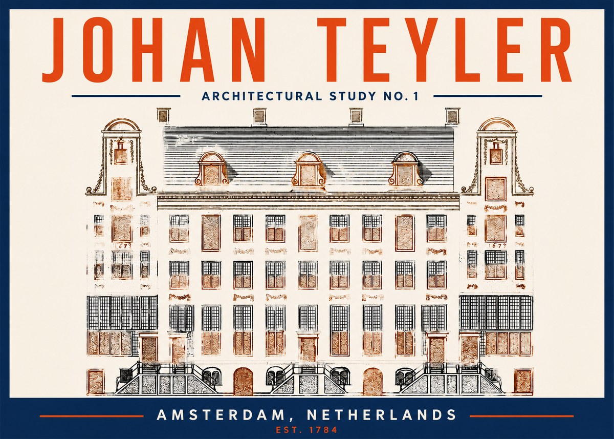 Johan Teyler Architectural Study No. 1 I No2 - Póster