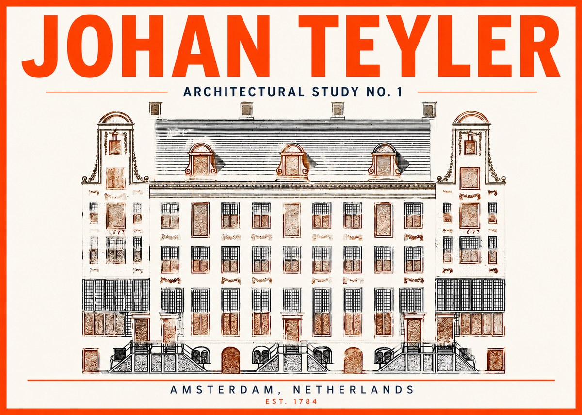 Johan Teyler Architectural Study No. 1 I No3 - Póster