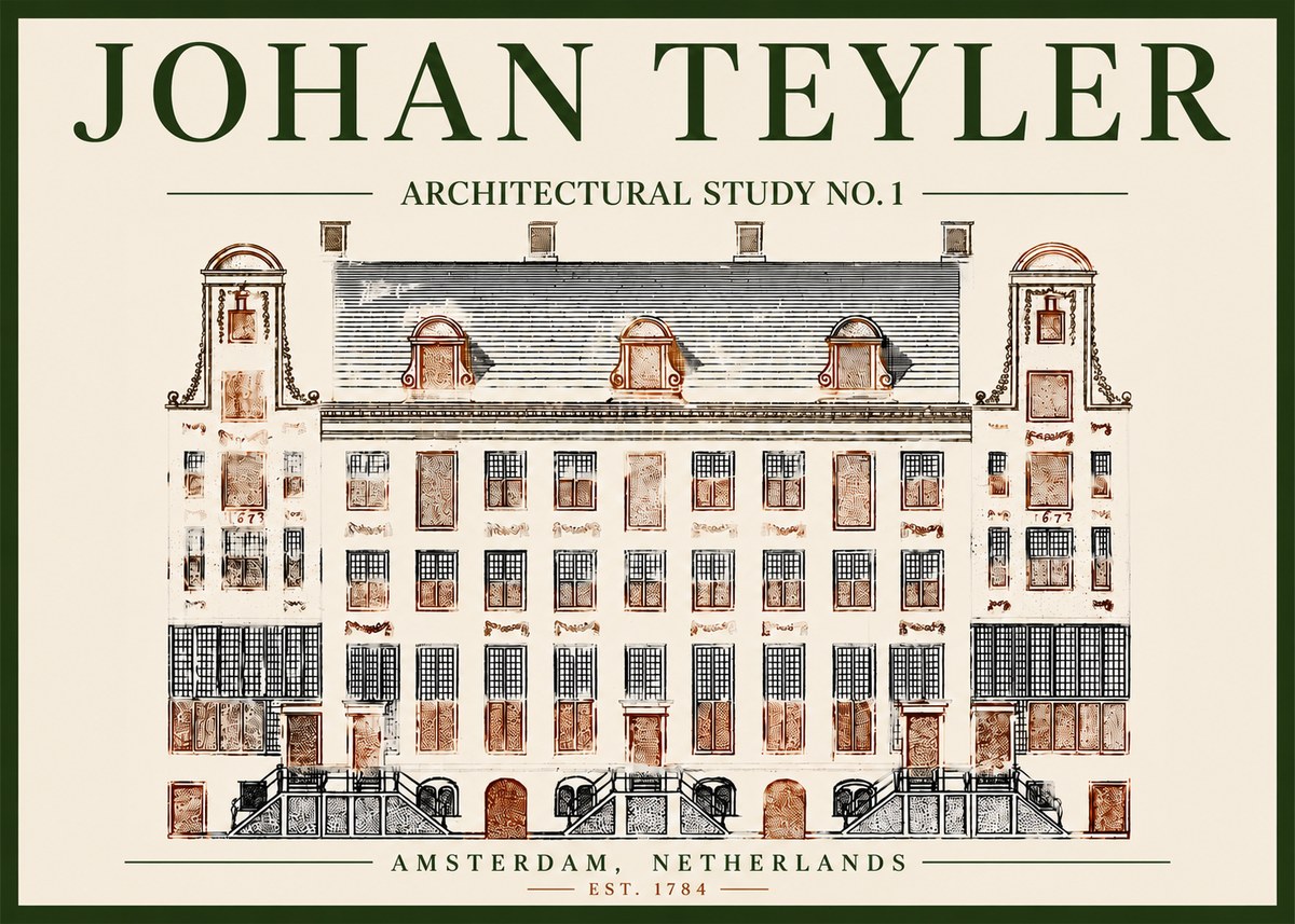 Johan Teyler Architectural Study No. 1 I No4 - Póster