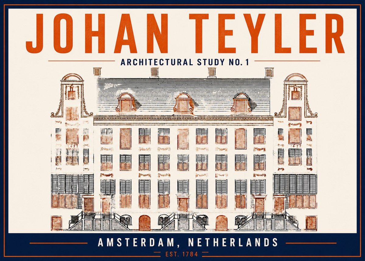 Johan Teyler Architectural Study No. 1 I No5 - Póster