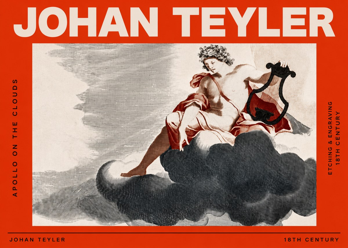 Johan Teyler Apollo on the Clouds No2 - Póster