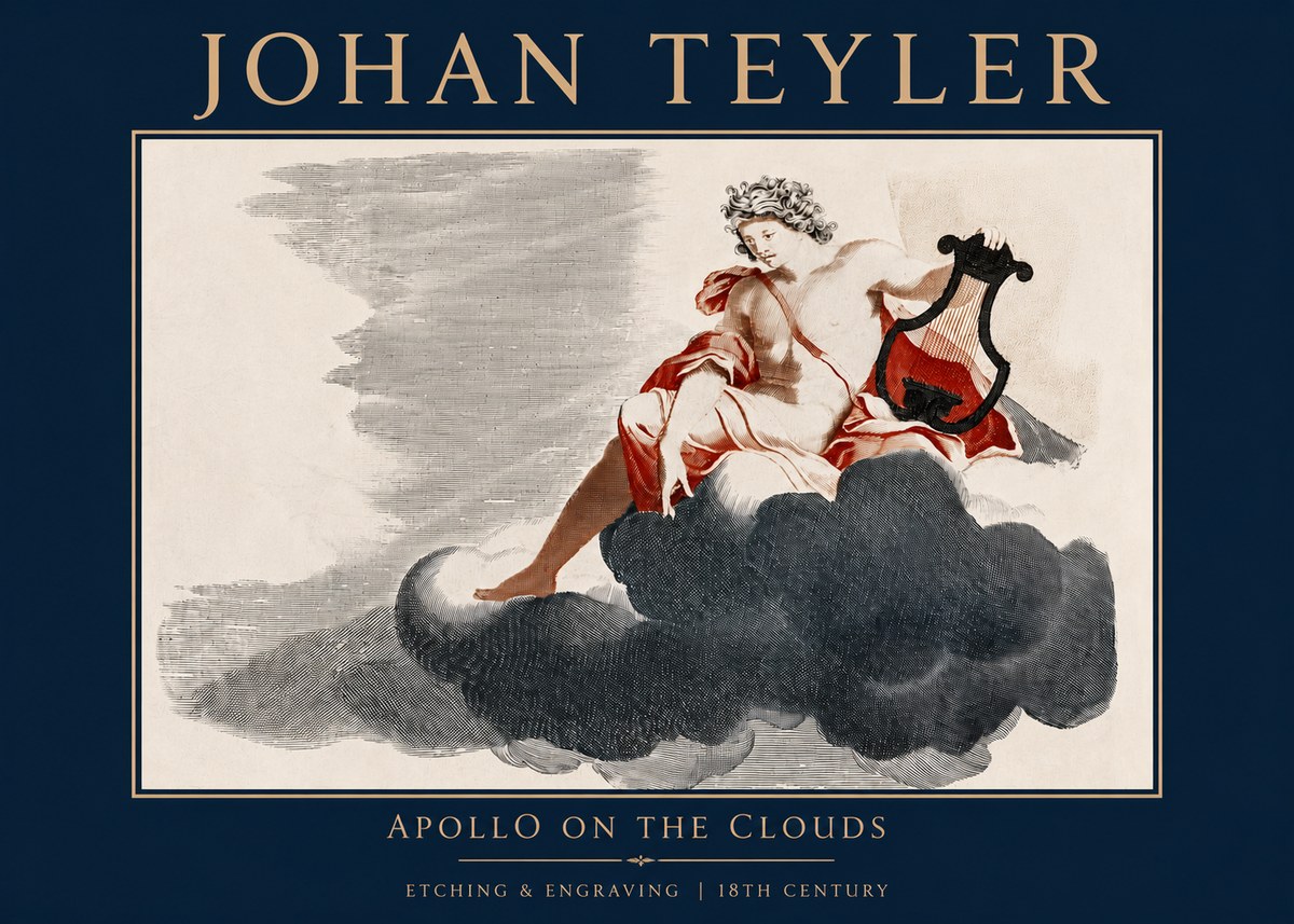Johan Teyler Apollo on the Clouds No3 - Póster