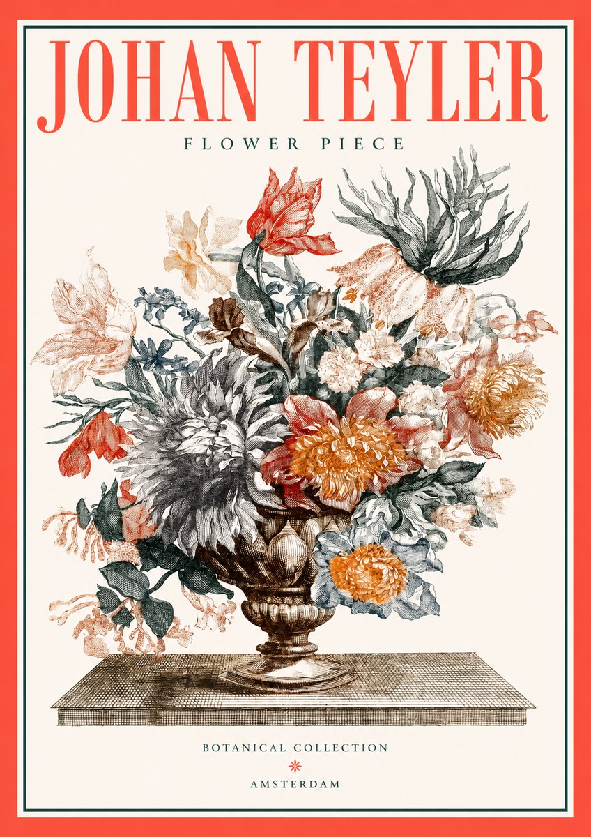 Johan Teyler Flower Piece No2 - Póster