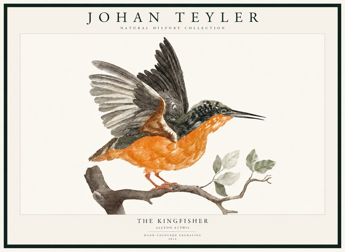 Johan Teyler Kingfisher No3 - Póster